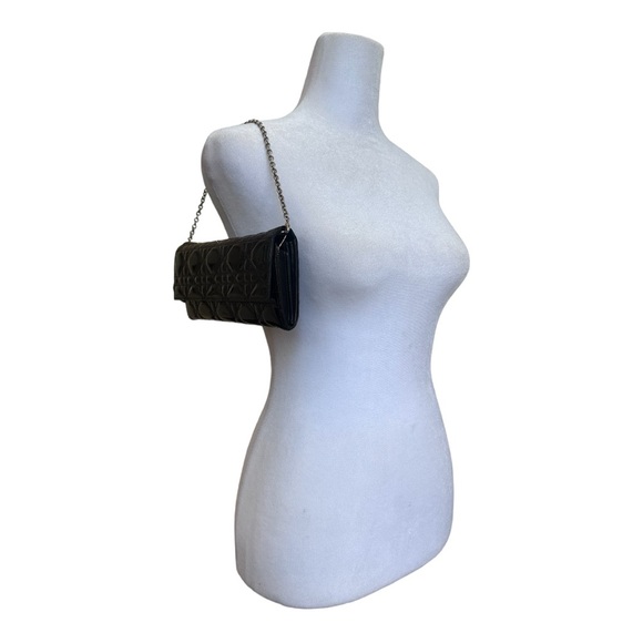 Christian Dior Cannage Paten Leather Wallet on Chain Black - Picture 11 of 14